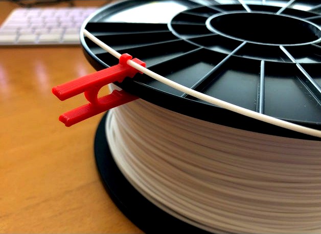 Filament Spool Clip by GreaseMonkey88