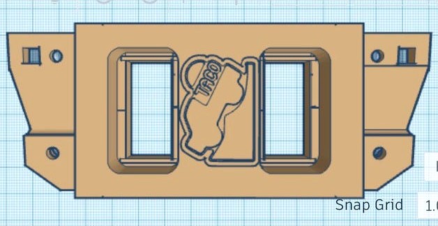 3rd Gen Toyota Tacoma double switch plate by Cracked1