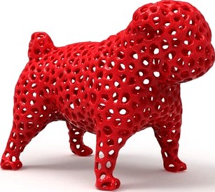 Voronoi Pug by MatthewvanBrosh