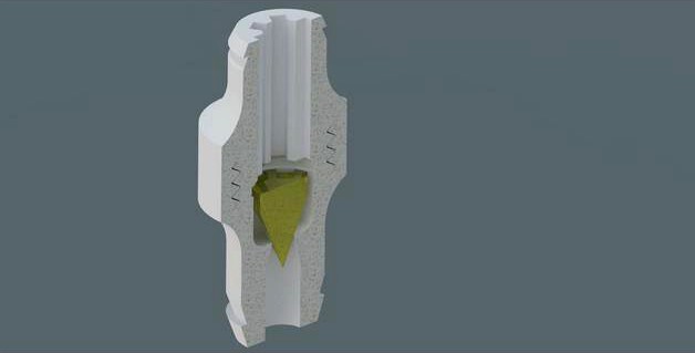 Printable Check Valve by pario 3d model