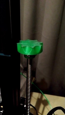 Ender 2 / Ender 3 Z-rod lead screw knob by teikjoon