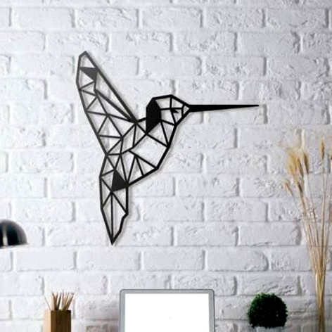 Colibri Humming Bird Wall Sculpture 2D by UnpredictableLab