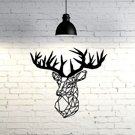 Deer Wall Sculpture 2D by UnpredictableLab