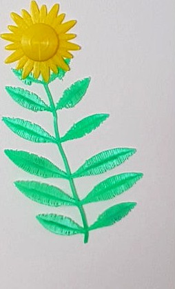 flower leaves and stem wall art  by Xeontiger