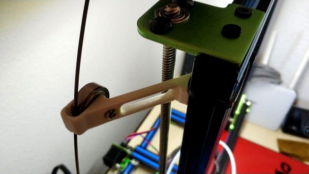 Simple filament guide for Tevo Tornado, CR 10, etc (2020 profile) by pfeilmayer