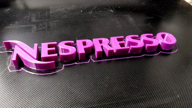 Nespresso Logo by JK3D_Print