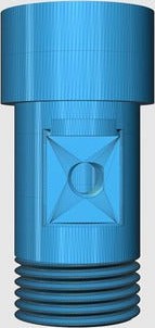 Temperature sensor(6mm) adapter for 1/2 ntp threaded tube  by michalow204