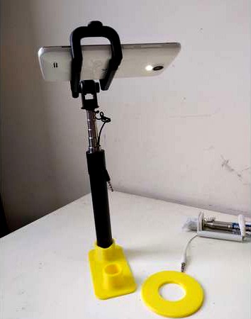 selfie stick desk support base by spiritfire_2002