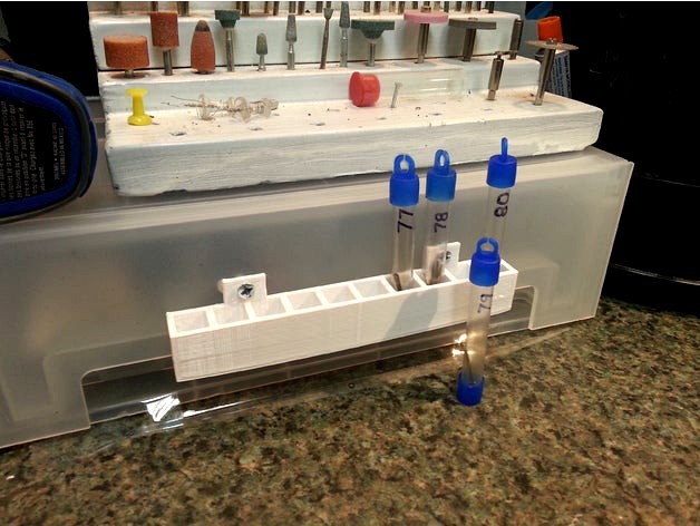 Micro Drill Bit Vial Holder by ajkochev