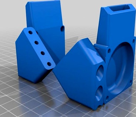 Fan mount for S.T.E.V.E carriage titan aero setup by Hatsyflatsy