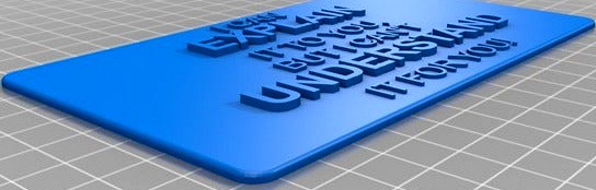 I can EXPLAIN it to you, but I can't UNDERSTAND it for you by Andeker