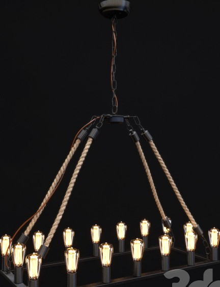 люстра Zuo Modern Contemporary, Inc. Gallite Ceiling Lamp Twine