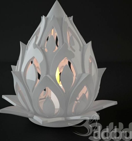 Lotus candle lamp