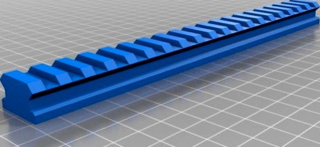 NATO picatinny rail, AR15 rail by BigGuyLittleBikes