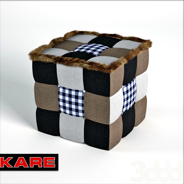 Kare Stool Patchwork Highlands