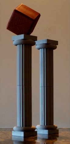 Balancing Cube on Column by themindseye