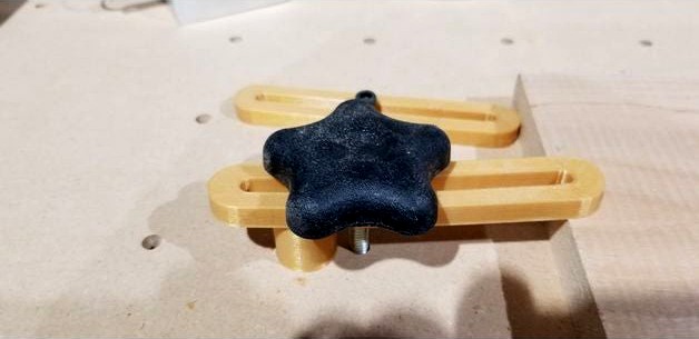 CNC hold down bracket .25 inch slot 120x20x8mm by tk-422