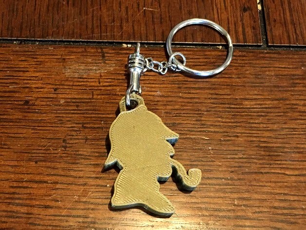 Sherlock Holmes Keychain by RunningUtes