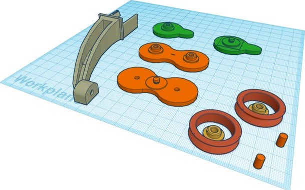 608 variant of 2020 / Ender 3 Filament Guide by 332tung