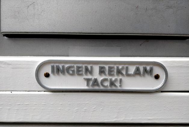 Ingen Reklam Tack! by Dvogonen