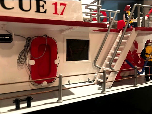 Lifebuoy (1/32 scale) & mounting cradle by Viper1200