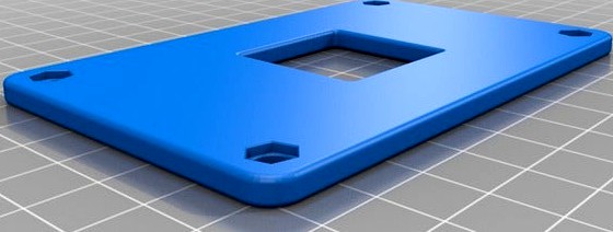 Backplate for AM4 AMD CPU by esurplusplus