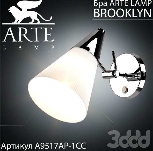 Бра Arte Lamp Brooklyn A9517AP-1CC