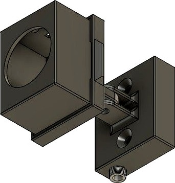 HC-SR501 PIR sensor case with angle mount by krzmazur1 3d model