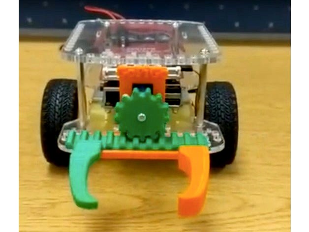GoPiGo Rack and Pinion Grabber Claw by DexterIndustries