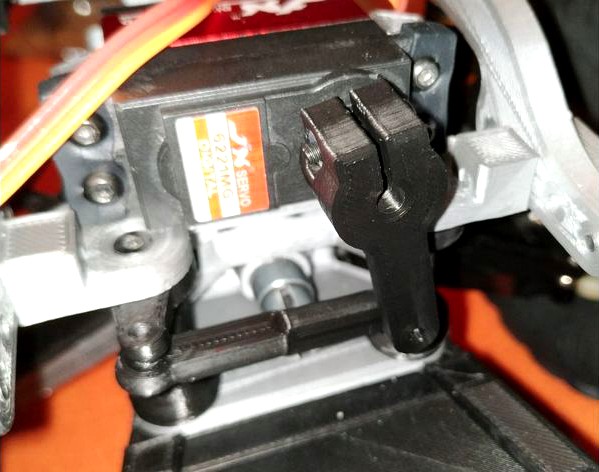 Servo Horn and steering solution for the MyRCCar MTC Chassis by Saccco