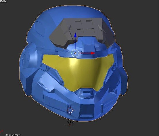 Halo Reach Noble 6 - Mark 5 B Style Helmet with Optional UA (Up Armor) Helmet add on. by moesizzlac