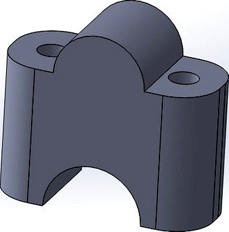Motorcycle Handlebar 40mm Riser for 28mm diameter pipe by Scorpion