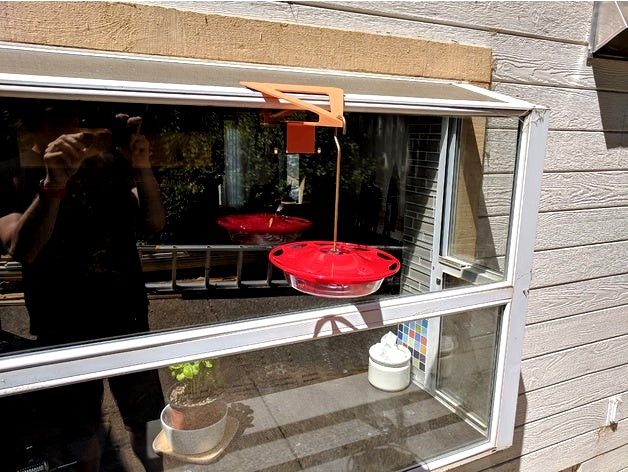 bird feeder window hangar by punkgeek