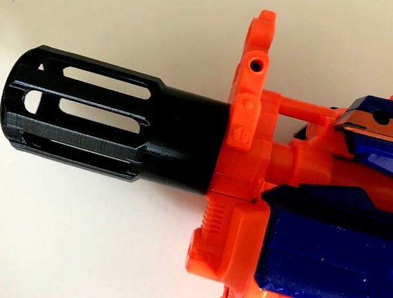 NERF Mündungsfeuerdämpfer (Flash-Hider) by Hiob
