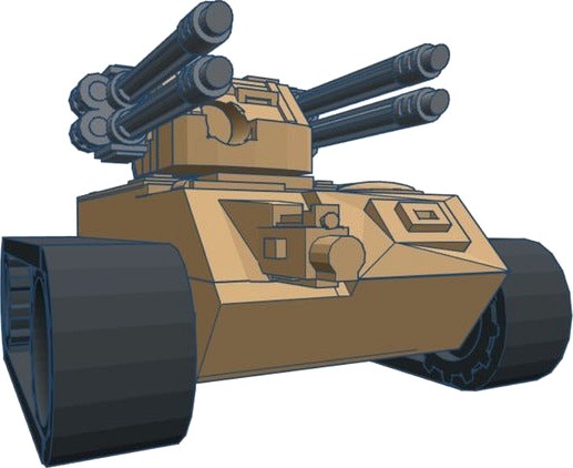 MK2 mini RC tank for N20 motors, lego tracks by BuiltBrokenGlued