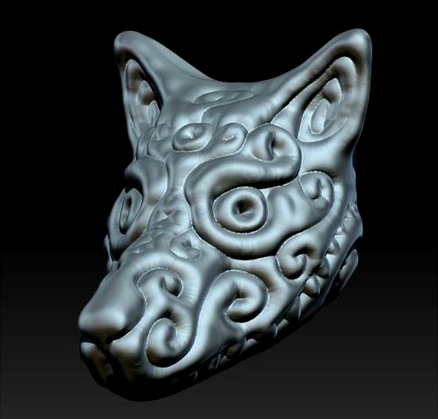 Styalized wolf head by oskartzon