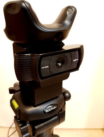 Pro-Tripod Mount for HTC Vive Tracker and Logitech C920 Webcam by protoidea