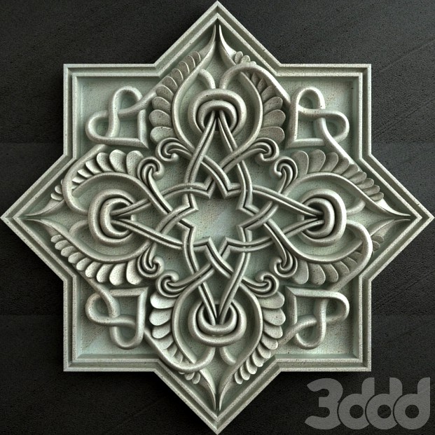 Arabic Cravting Ornament 005
