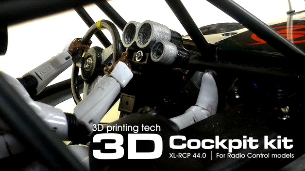 Cockpit kit fpr RC vehicles and ground FPV models by 3dxl