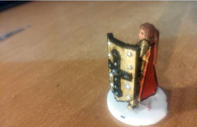 warrioress - rpg miniature by Fede3DWorkshop