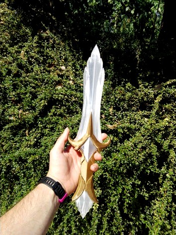 skyrim glass dagger , 3d printable version for cosplay and props by RaffoSan