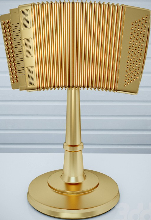 Gold accordion