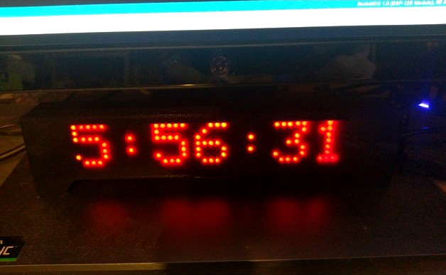 ESP8266 LED Clock 7 Module Version by fiercedeitylink