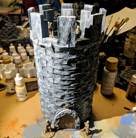 Fantasy Wargame Terrain - Modular Stone Tower by sablebadger