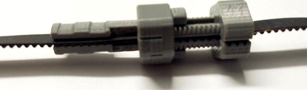 Fully printable adjustable inline GT2 belt tensioner by apell