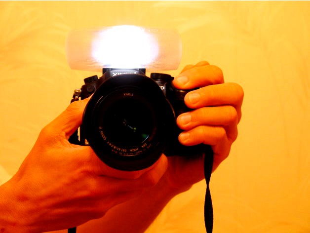 Customizable camera flash diffuser by arpruss