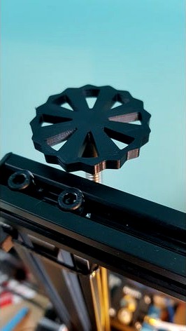 8mm ACME Thread Z-Shaft Handle, fits Creality Ender 3, CR-10 by QuadeHale