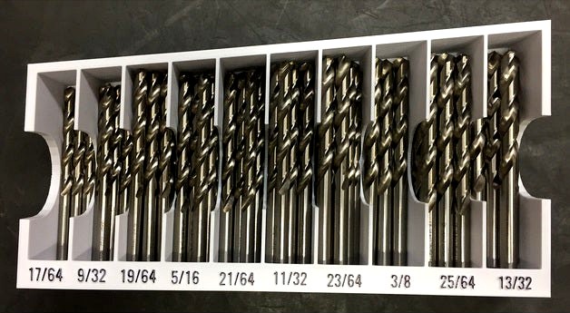 Drill bit storage tray - medium bits by dbaker9999