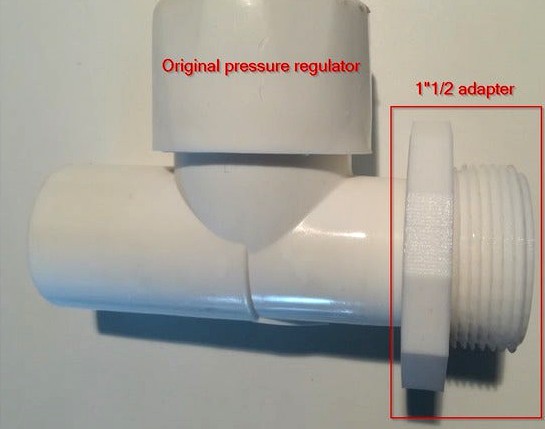 SunBay pool robot to 1"1/2 intake adapter / Adaptateur prise balai 1"1/2 pour robot de piscine SunBay by Krustyzeclown