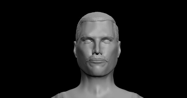 Freddie Mercury Bust by IronButterFly